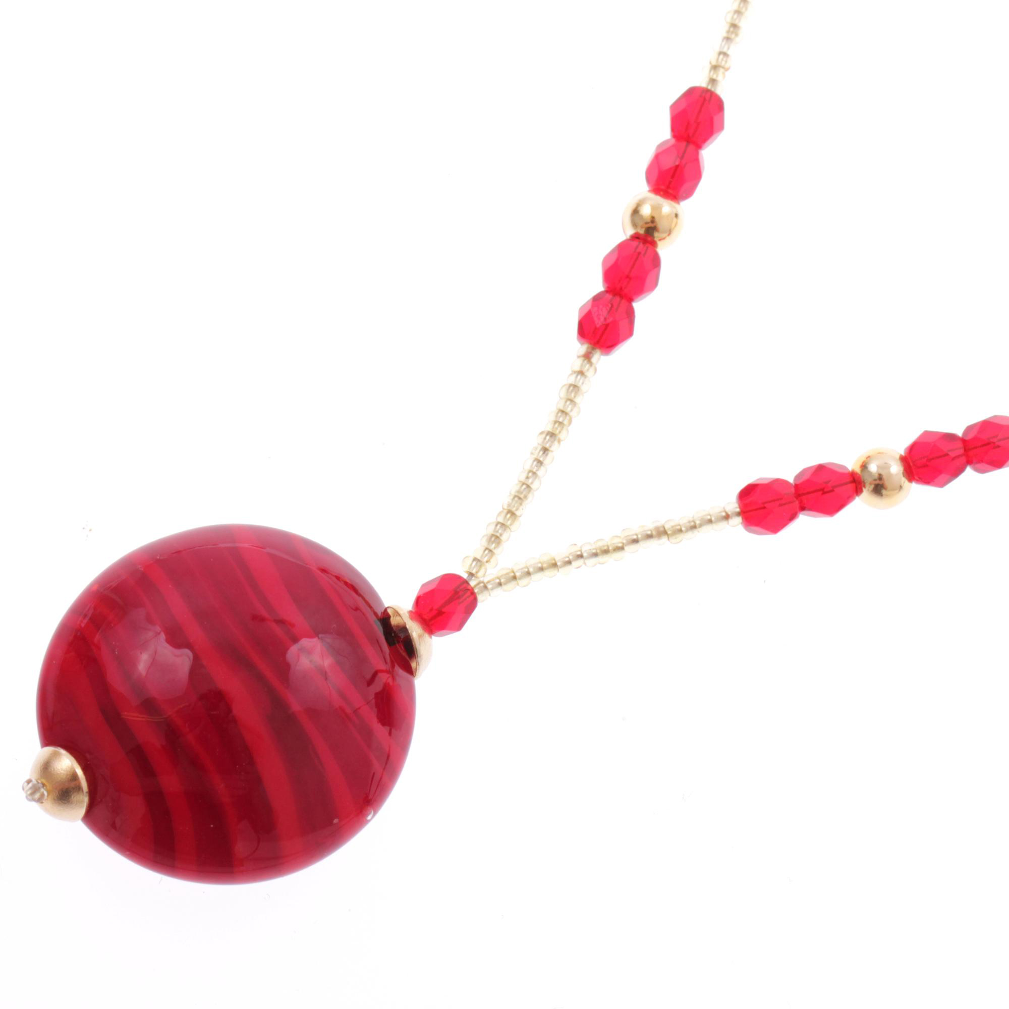 Murano Glas Collier "Innocence" Halskette-rot