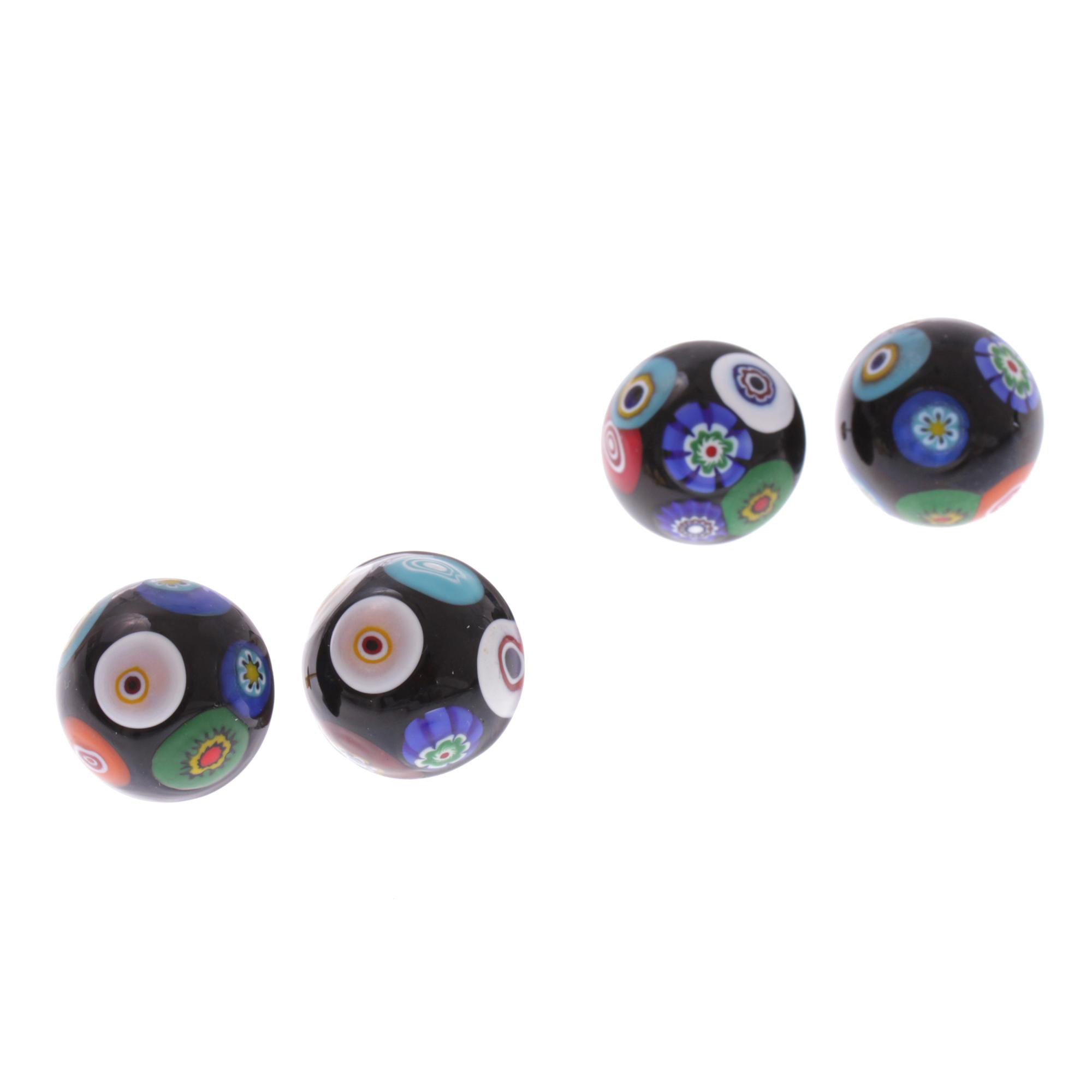 Wunderschöne Mille Fiori Ohrstecker "Concento" Ohrschmuck-mille fiori silber