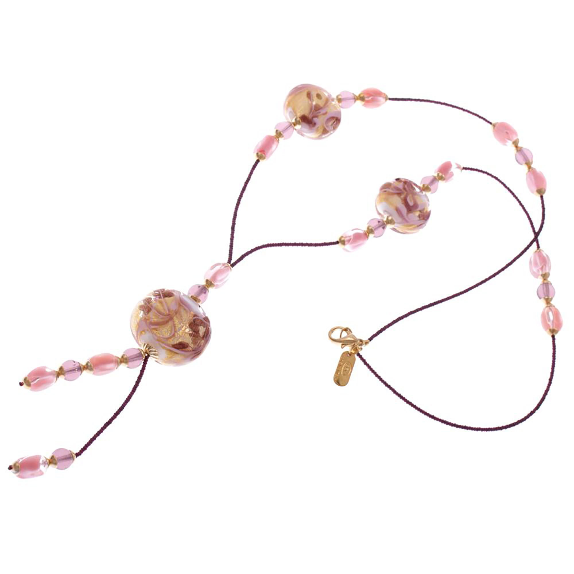 Y-Collier Murano Glas "Soave" Halskette