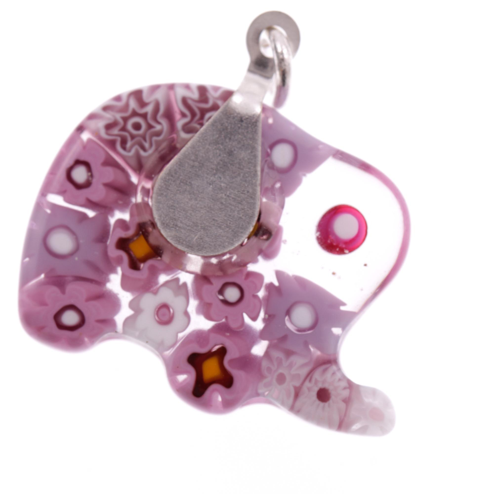 Mille Fiori Anhänger "Caballo" Murano Glas-amethist