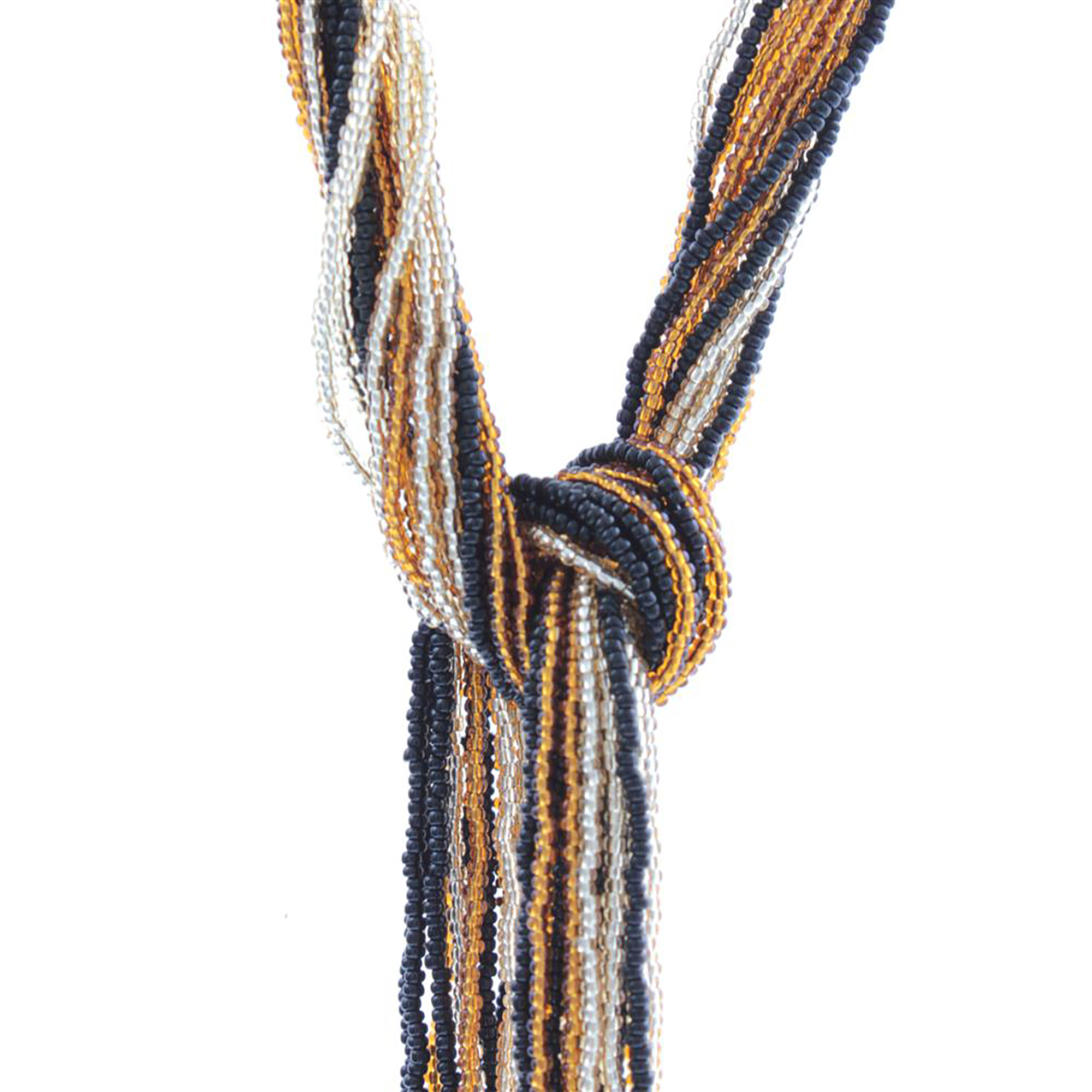 Conteria Murano Glas Collier "Mussa" Halskette-amber