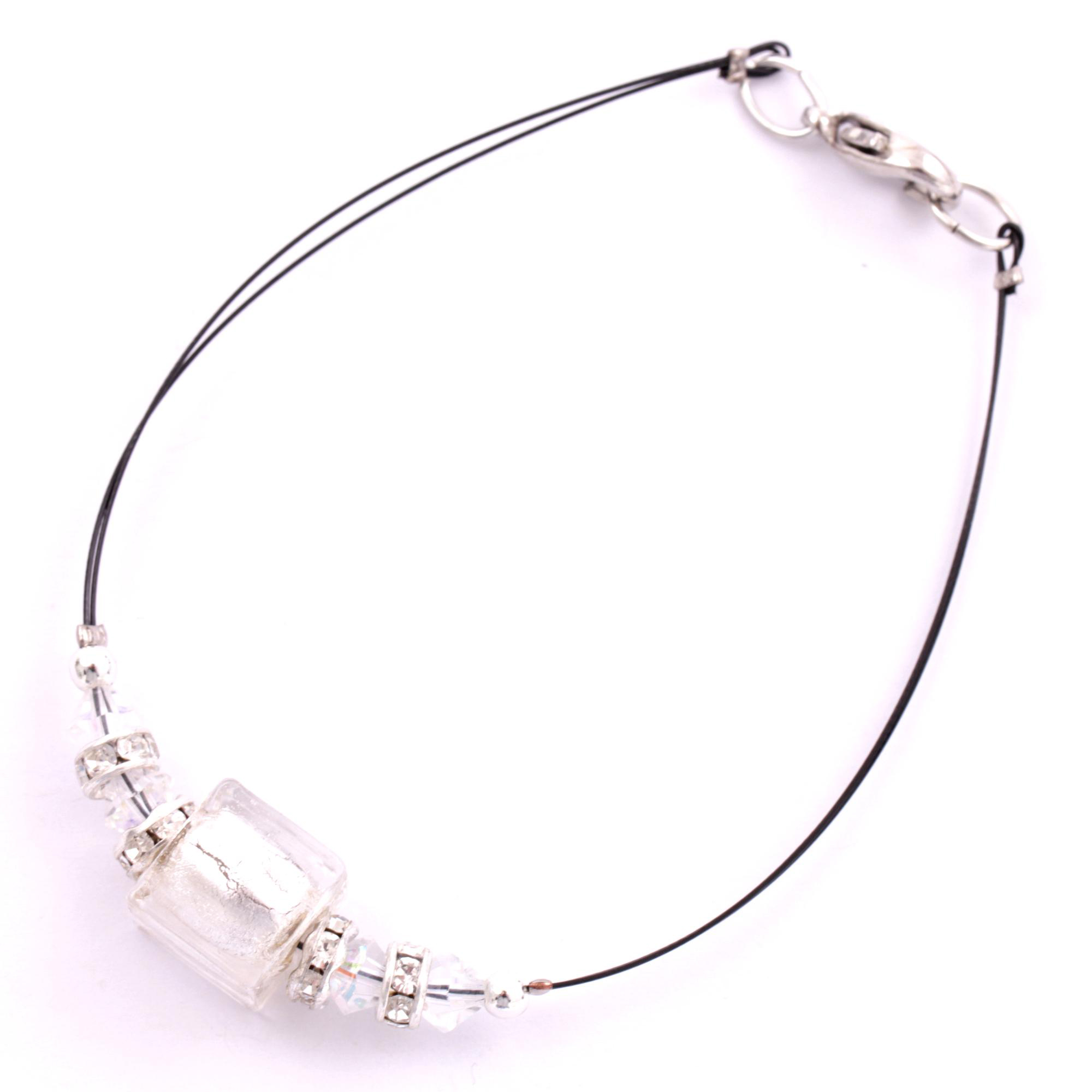 Armband Murano Glas "Udine" Armschmuck-silber