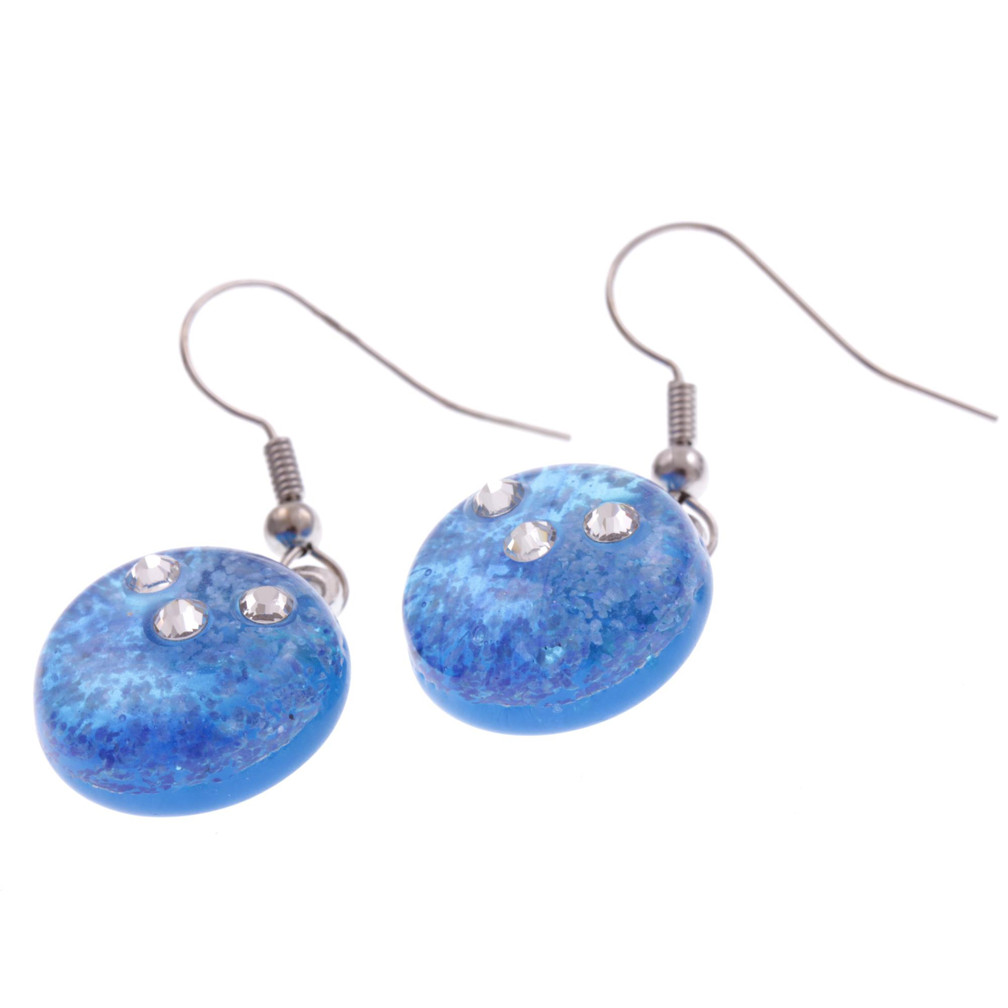 Ohrhänger "Sara" Ohrschmuck Murano Glas-blau