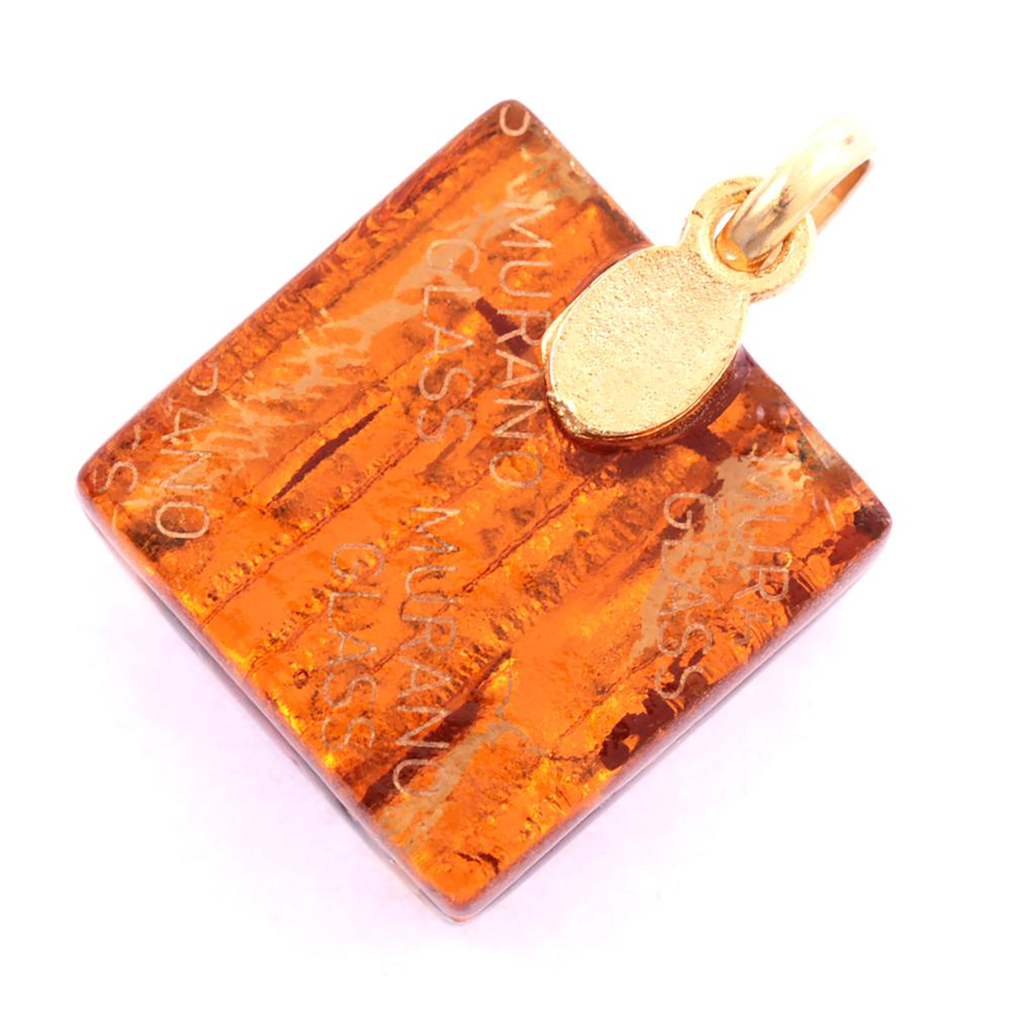 Murano Glas Anhänger "Violetta" -amber
