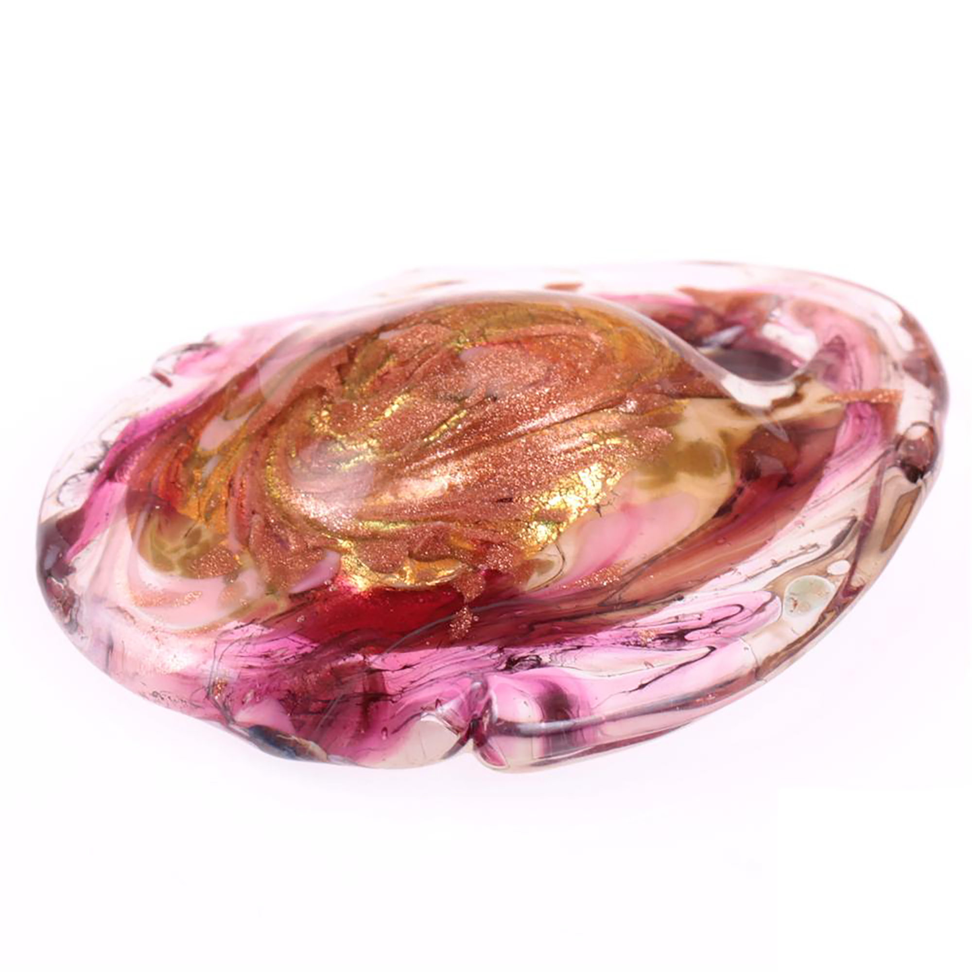 Muranoglas Anhänger "Tennessee" amethist-silber