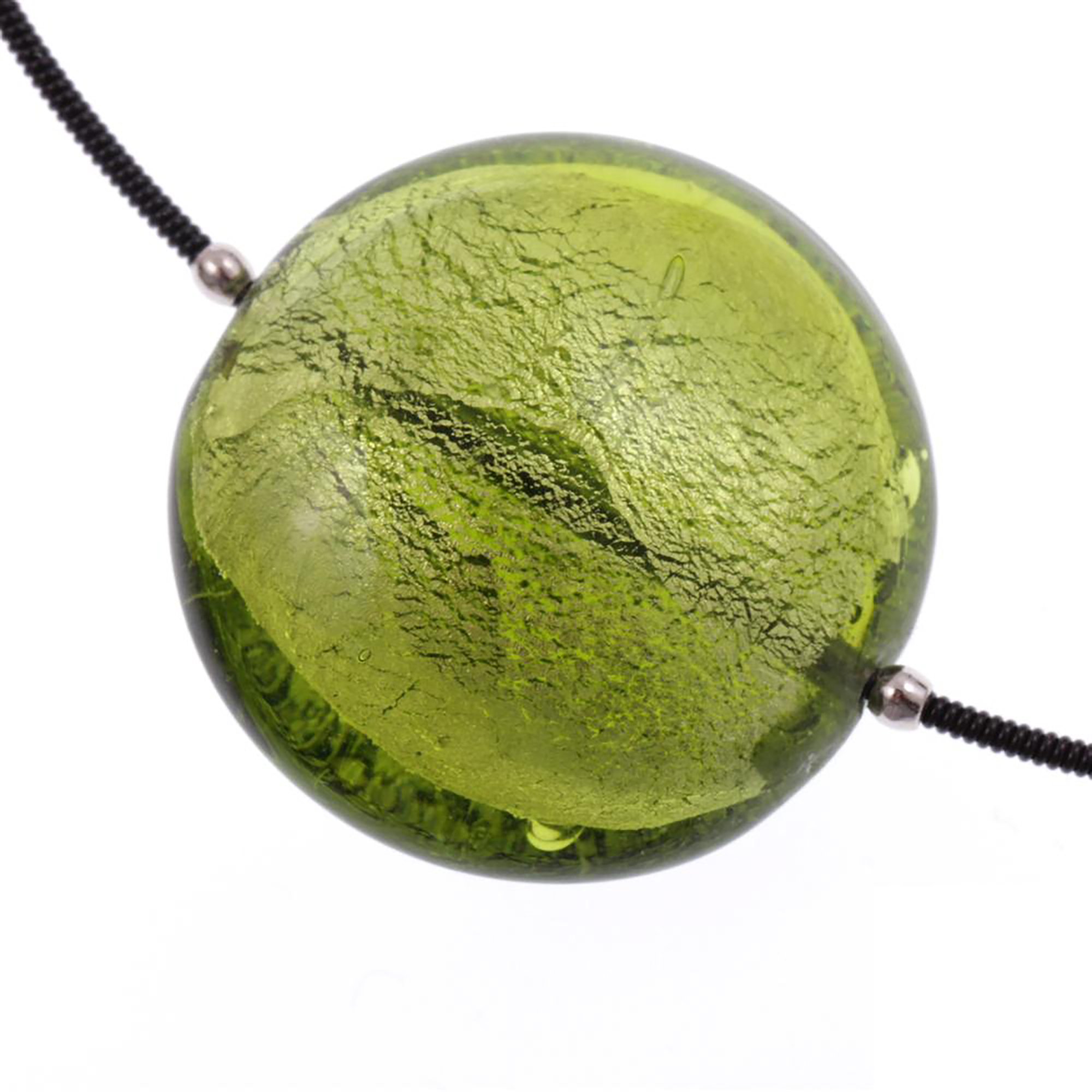 Murano Glas Collier "Cielo" -grün